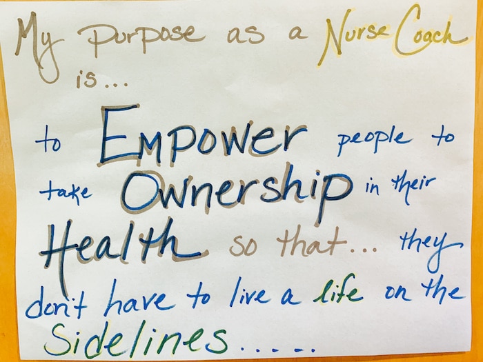 My Purpose As A Nurse Coach