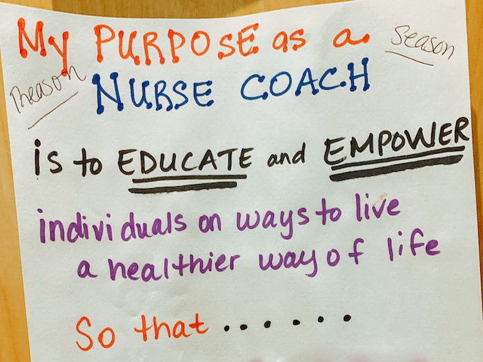 My Purpose As A Nurse Coach